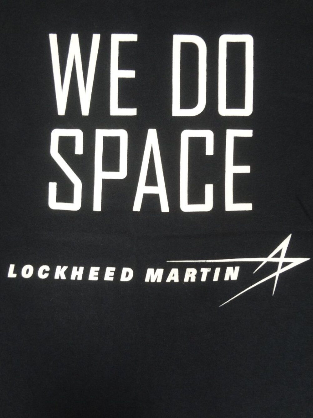 VINTAGE LOCKHEED MARTIN WE DO SPACE BAYSIDE HEAVY TEE BLUE LARGE T-SHIRT M64